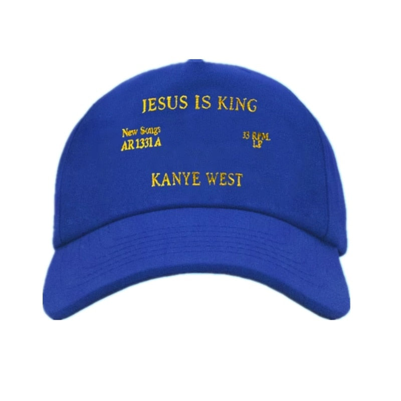 Kanye Jesus Is King Caps Embroidery