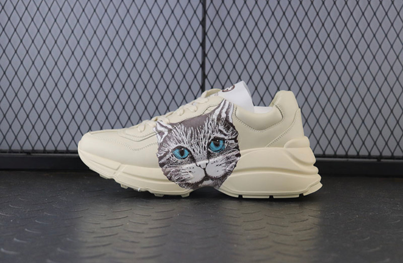 G Rhyton Cat Print Sneaker