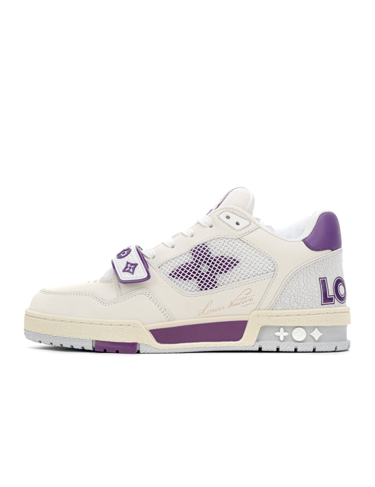 LV Trainer Sneaker White-Purple